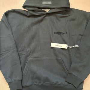 Essentials Charcoal Gray Hoodie